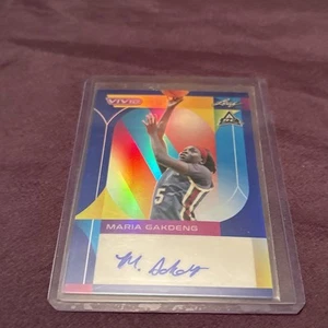 2022-23 Leaf Vivid Basketball Maria Gakdeng Blue Auto #'d /30 - Picture 1 of 13