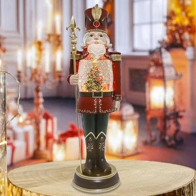 Christmas Nutcracker Music Box Easy to Use Night Light Nutcracker Decoration - Image 1 of 4