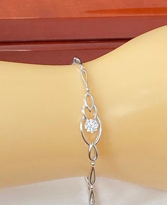 18ct Gold Natural Diamond Bracelet VS Diamonds 18 Carat White Gold 18K - Image 1 of 4