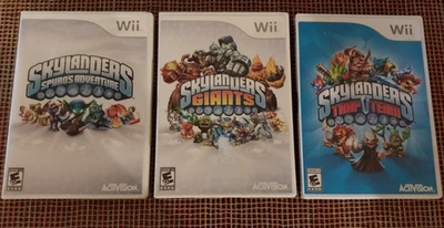 SKYLANDERS Trap Team, Spyro's Adventure & Giants Nintendo Wii Video Game Lot - Image 1 of 4