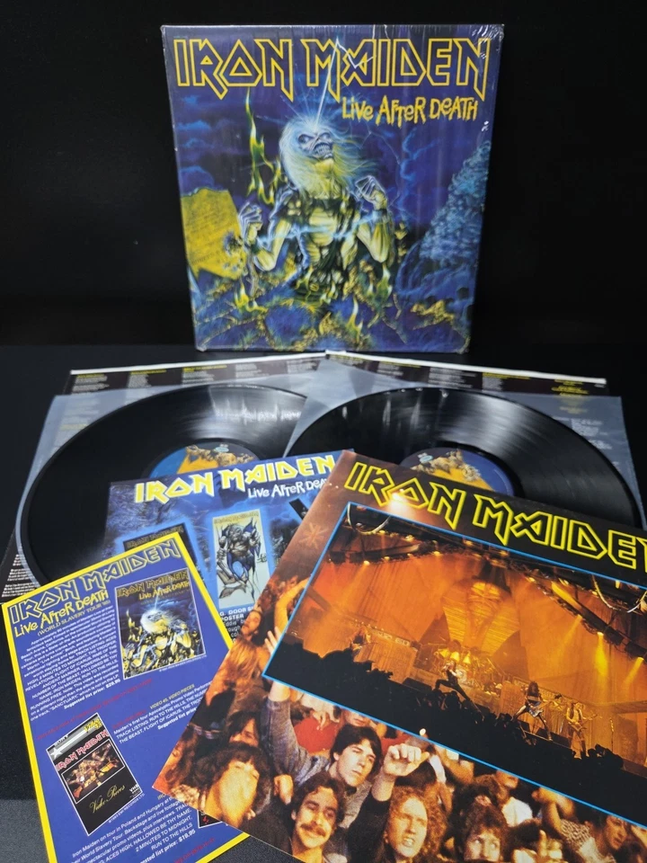 Iron Maiden Live After Death 2lp Vinyl 1985 1st Press Shrink/ALL INSERTS EX/EX - Image 1 of 4