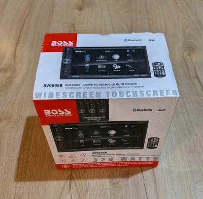 Boss BV9695B Automotive Bluetooth Touchscreen 320 Watt DVD/MP3/AM-FM Car Stereo - Image 1 of 3