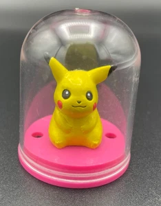 Pokemon Dome Figuren Sammlung Pikachu Pink Base BESCHÄDIGT - Bild 1 von 3