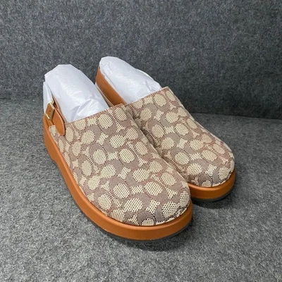 COACH Sculpted C Platform Clog Women's Size 11 B Cocoa/Burnished Amber - Image 1 of 4