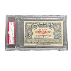 Boleto de delegado Franklin Roosevelt de la Convención Nacional Demócrata de 1932 PSA - Imagen 1 de 4
