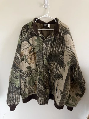 Vintage 90s Rattlers Brand Realtree Camo Faded Quilt Bomber Jacket USA Made VTG - Image 1 of 4