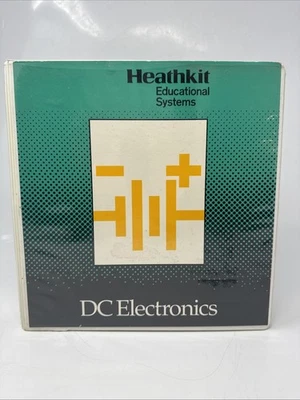 HEATHKIT EDUCATION SYSTEMS DC ELECTRONICS Raro Juego de Carpeta de 3 Anillos Foto 1 de 4