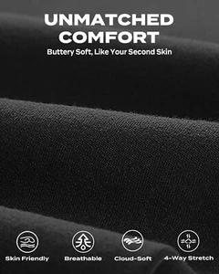 Capri Leggings for Women - Tummy Control Black Leggings with Pockets High Wai... - Picture 1 of 4