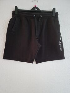 Tommy Hilfiger mens black fleece  shorts size s
