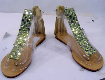 BAMBOO Nuevo Sandalia Oro Verano Correa Tobillo MUJER 6.5 Foto 1 de 4