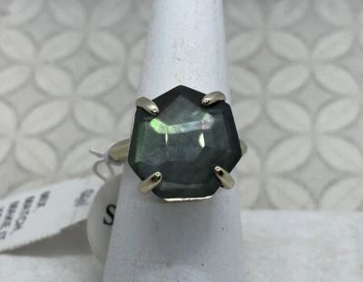 Anillo de cóctel Kendra Scott Ryan Statement tono dorado negro madreperla 6 Foto 1 de 4