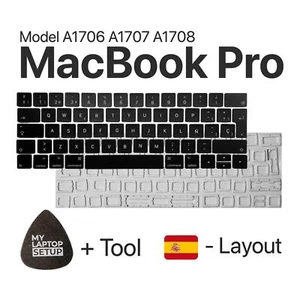 Ersatztaste für MacBook Pro (2016-2017) A1706 A1707 A1708 ES-Layout Spanisch - Picture 1 of 13