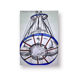 ALVARO ALMAGUER. Drawing. Contemporary art. Cuban Art. Collectable. With COA. - Picture 1 of 8