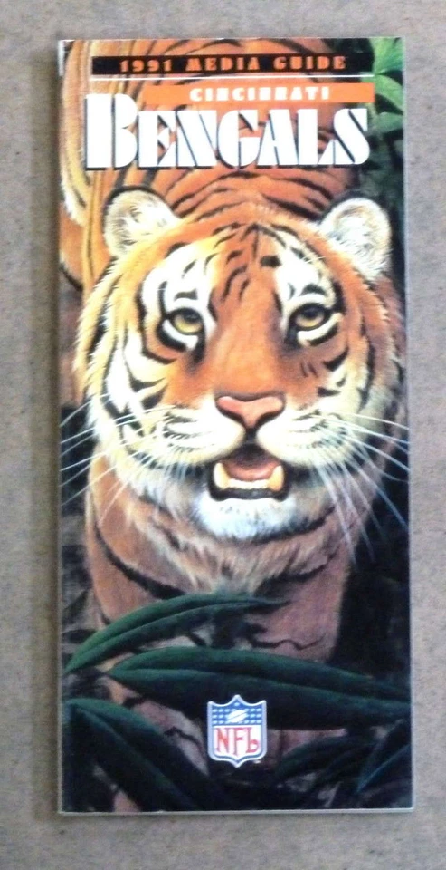 CINCINNATI BENGALS NFL FOOTBALL MEDIA GUIDE - 1991 - NEAR MINT - Image 1 of 1