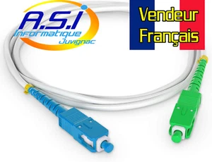 Glasfaserkabel SC APC / SC UPC Strumpfband Freebox Free 3m FRANZÖSISCHER HÄNDLER - Bild 1 von 1