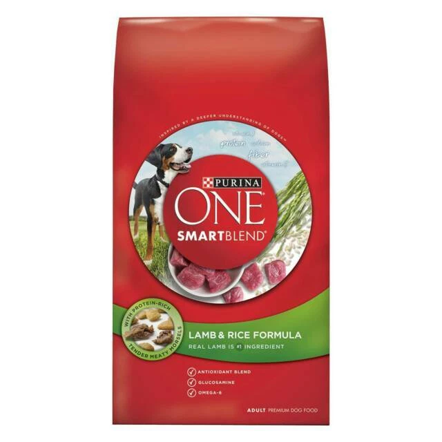 Purina 14941 ONE Smart Blend Dry Dog  Food - Lamb & Rice