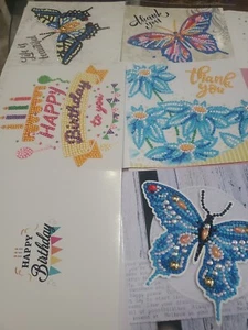 Set Of 12 Diamond Art Greeting Cards - Picture 1 of 9