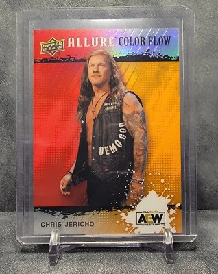 Chris Jericho 2022 AEW Allure Wrestling Color Flow Red/Orange #R-47 SP - Image 1 of 2