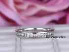 2CT Round Cut Lab-Created Diamond VVS1 Wedding Band Ring 14K White Gold Over