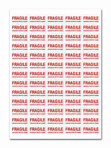 650+ - FRAGILE - Handle With Care Labels Small Stickers