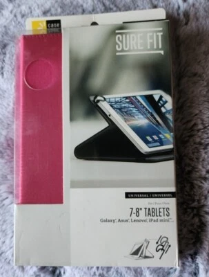 NEW! Case Logic Universal 7"-8" Tablet Case - Pink. SEALED! FAST SHIPPING  - Image 1 of 2