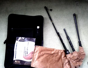 RG Hardie Twist Trap Practice Pipes in key of A Mouth-Blown Smallpipes Bagpipes - Picture 1 of 10