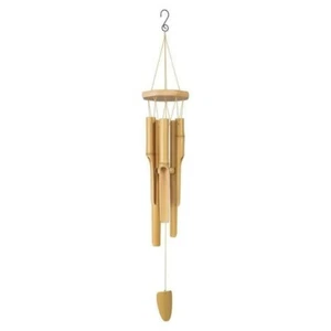Garden Treasures, 43" Outdoor Natural Brown Bamboo Wind Chime - Picture 1 of 5