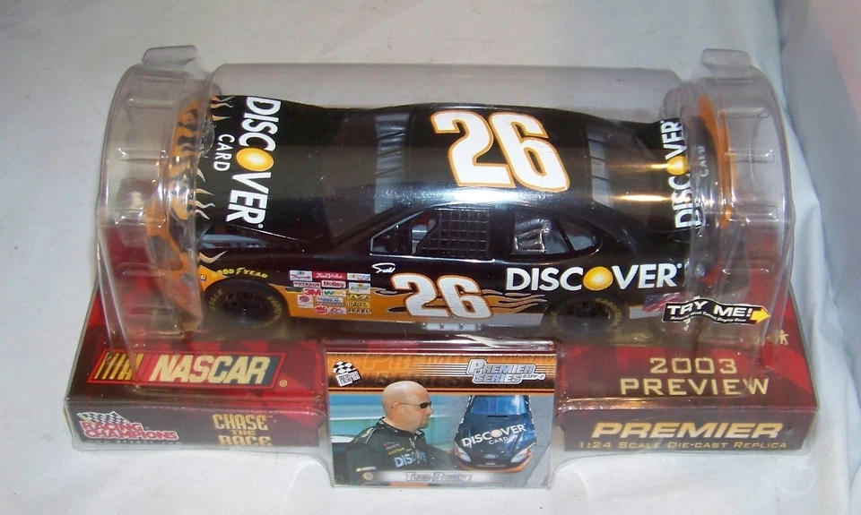 Racing Champions NASCAR 2003 Todd Bodine #26 Discover Card Ford Taurus 1 24
