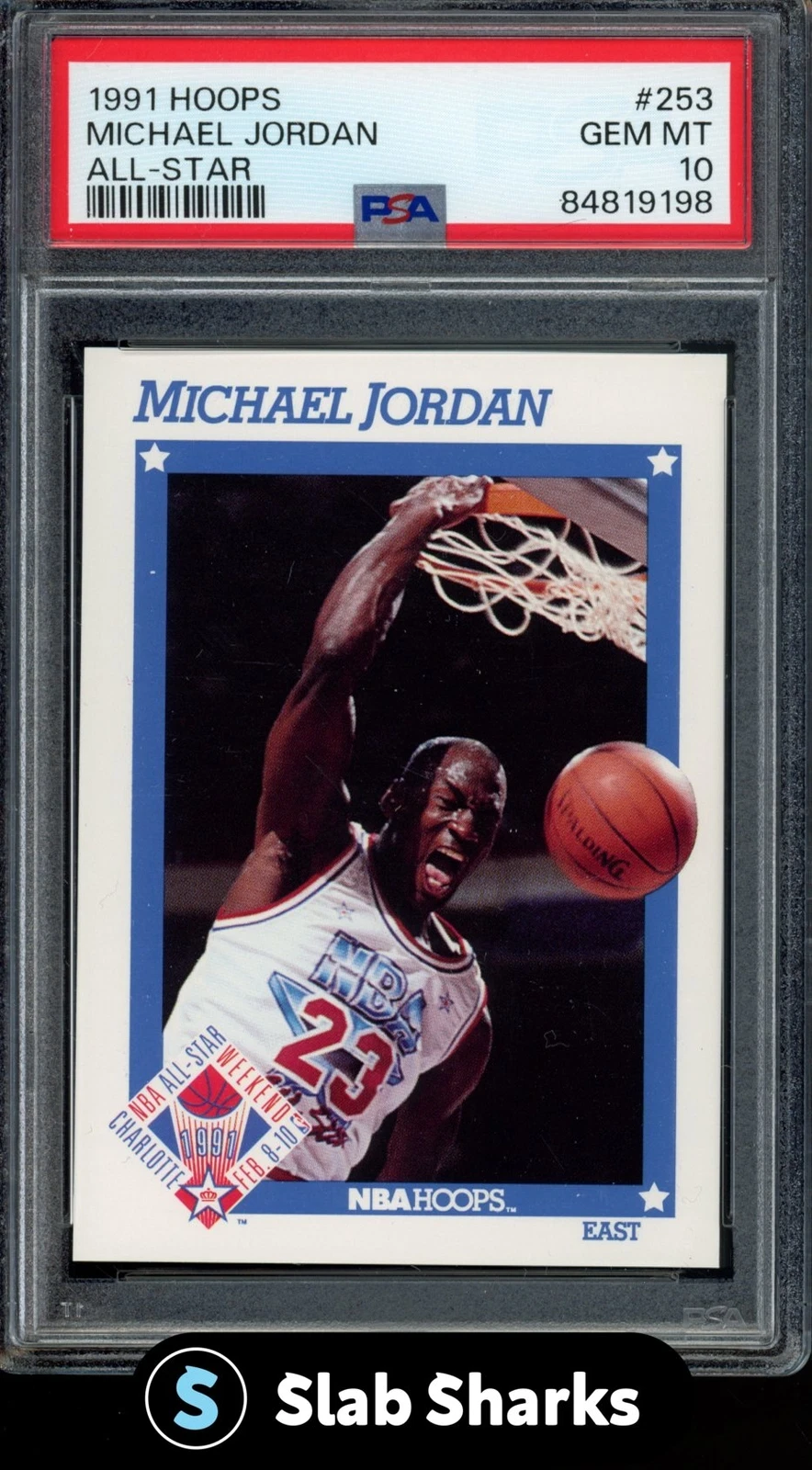 michael jordan nba hoops all star card 1991