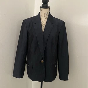 Anne Klein Women’s Navy Blue Blazer - Picture 1 of 6