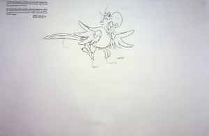 Hoja de modelo Aladdin 1992 Production Studio Iago copia 11x17 Walt Disney # GB - Imagen 1 de 2