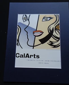Roy Lichtenstein Art Print Matted CalArts 25th Anniversary California School '95 - Picture 1 of 3
