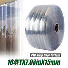 164FT Commercial PVC Plastic Strip Curtain Freezer Door Room Strip Heavy Duty US