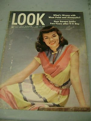 LOOK MAGAZINE MAY 13 1947 WEST POINT ANNAPOLIS EUROPE WOMAN COVER Foto 1 de 2