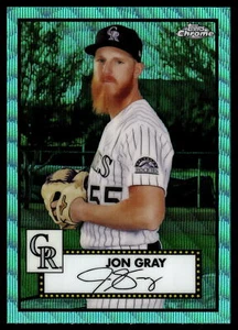 Topps 2021 cromo platino aniversario Jon gris refractor de onda acuática #363 - Imagen 1 de 2