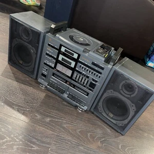 Boombox vintage Seiko Instruments MDL-1000 doble cinta/CD con control remoto - Imagen 1 de 8