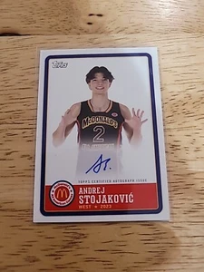 Autógrafos Topps McDonald's All American 2023 #PAAS Andrej Stojakovic - Imagen 1 de 2