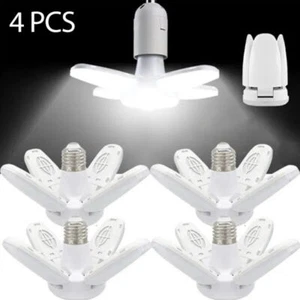 LED Deformable 28W Workshop Light Garage Ceiling Bulb Fixture Folding Lamp E27 - Picture 1 of 12