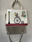 Vendula London Bicycle Design Satchel Handbag w/ Strap - 12.5" x 10"