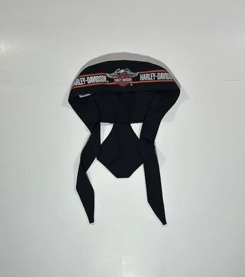De colección Años 90 Harley Davidson Durag Bandana Cabeza Envolvente Gorra Motociclista Motocicleta EE. UU. Foto 1 de 4