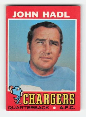 1971 Topps #255 John Hadl Excellent - Image 1 of 2