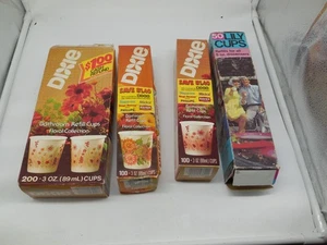 DD8 Dixie Kitchen 100 5 Oz Refill Cups Floral Lot of 4 Lily Wax Stripped - Picture 1 of 7