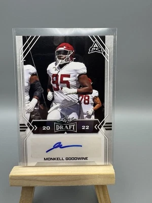 2022 Leaf Draft - Autographs #BA-MG2 Monkell Goodwine RC Alabama - Image 1 of 2
