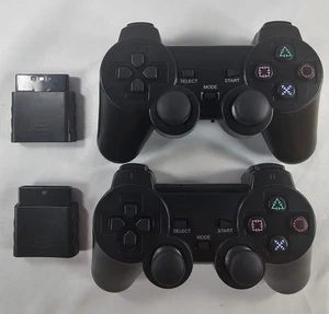 Generic Sony PlayStation 2 PS2 2.4G Wireless Controllers - Bundle 2 - Tested - Picture 1 of 4