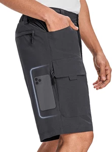 Mens Cargo Hiking Shorts Lightweight Water Resistant for Casual Golf Work Tactic - Picture 1 of 9