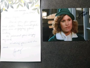 Carta firmada a mano por Judy Norton como Mary Ellen Walton y foto 4x6 - The Waltons - Imagen 1 de 5