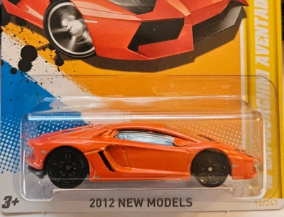 Hot Wheels 12/50 2012 nuevos modelos '12 Lamborghini Aventador 12/247 (naranja) Foto 1 de 4