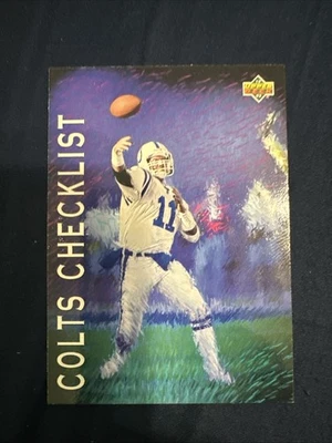 Jeff George- 1993 Upper Deck - Team Checklist #72 Indianapolis Colts - Image 1 of 2