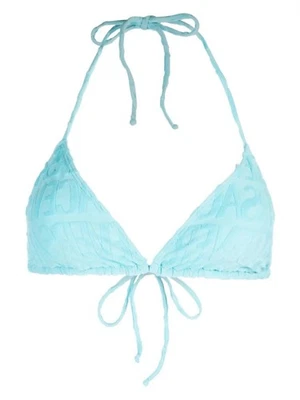 Versace Allover Towel Triangle Bikini Top Size XS - Image 1 of 2