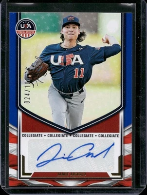2025 Stars and Stripes USA #NTS-JA Jamie Arnold Signatures Team Sets 24/100 - Image 1 of 2